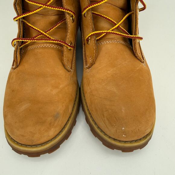 Timberland Asphalt Trail Girls US 4.5 Tall Brown Lace Boots Side Zipper 83980 - Picture 9 of 15